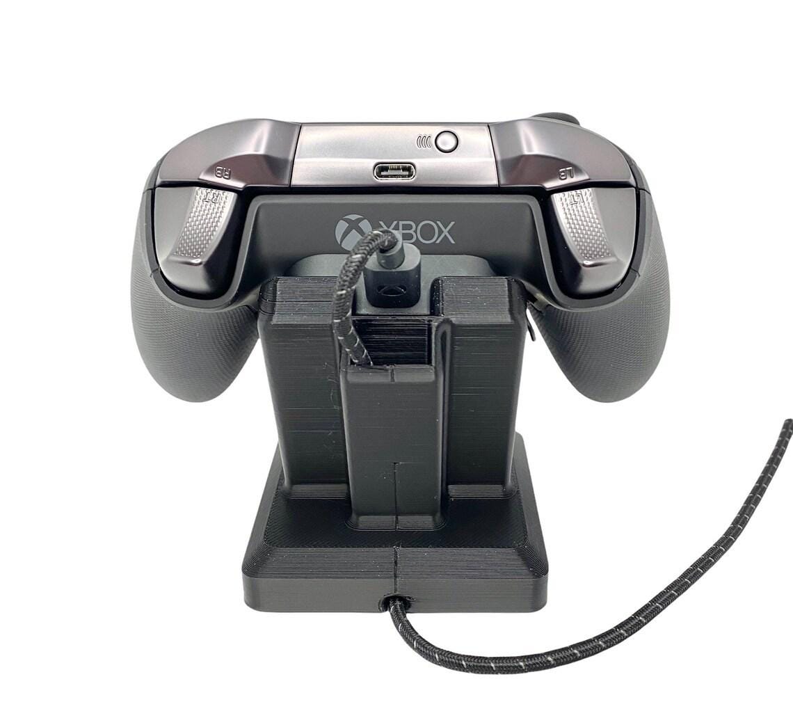 Xbox Elite Controller Series 2 Stand/ Wireless Charging Dock Gamer Gift/ Desk Mount/ Video Game Holder/ Console Gaming Charger Setup Storage