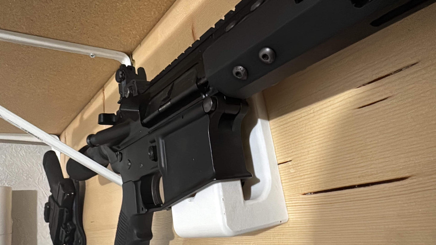 AR10/AR15 Wall Mount Gun Holder – Vertical & Horizontal Display