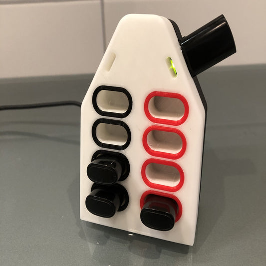 Cochlear Nucleus N7 Battery Organizer & Charging Station – 8-Slot Customizable Dock with Optional Magnetic Fridge Mount